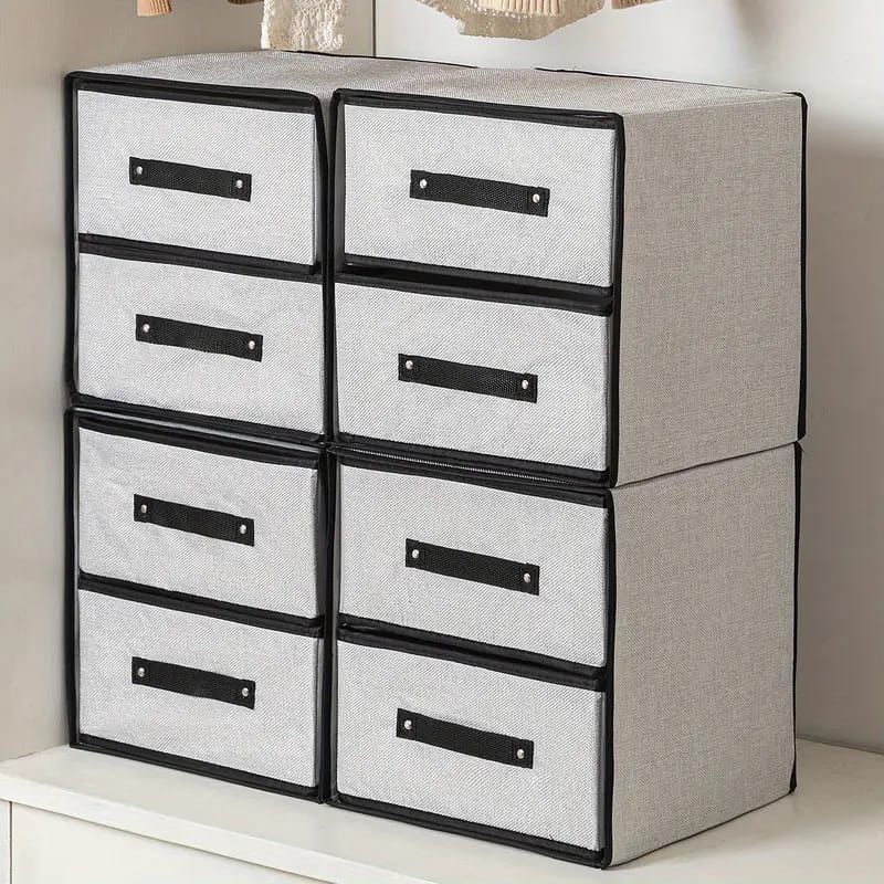 Clothes Storage Box | Minimalist Fabric Organizer for Shirts, Pants, Dresses & Seasonal Clothing